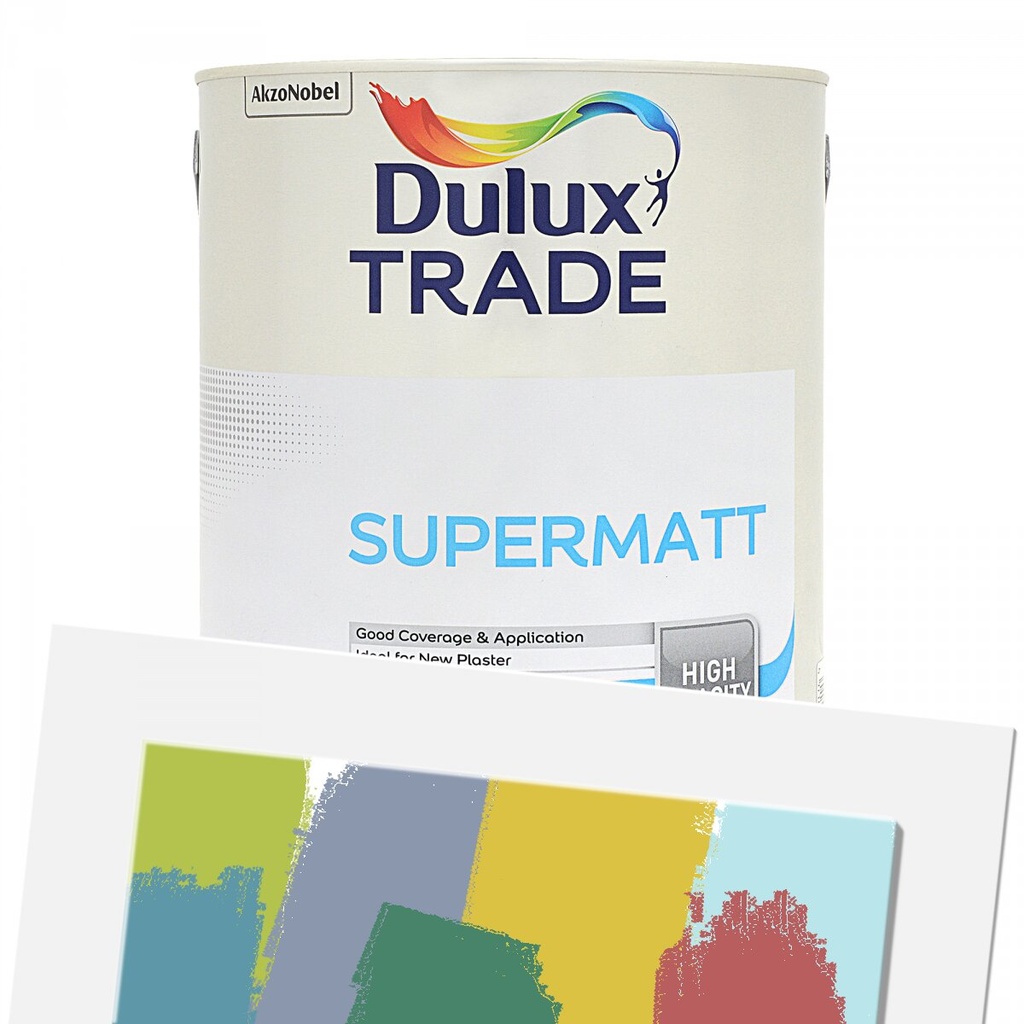 Dulux Trade Super Matt Tinted Colour Medium Base 5L