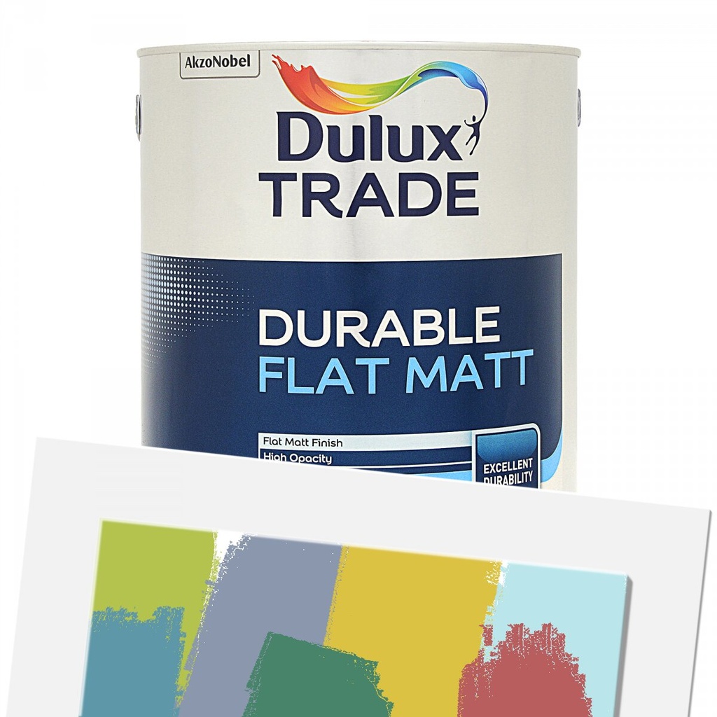 Dulux Trade Durable Flat Matt Tinted Colour LB 2.5L