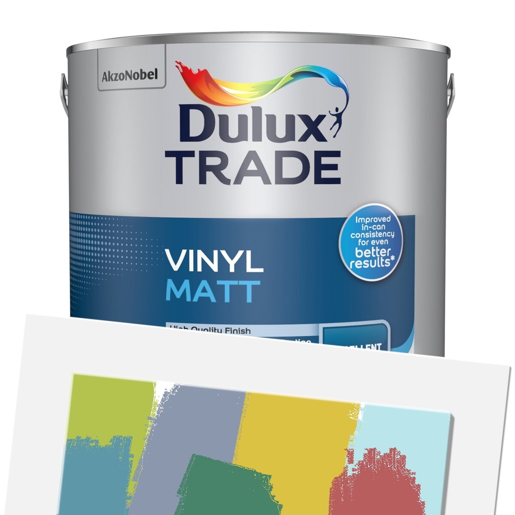 Dulux Trade Vinyl Matt Tinted Colour MB 2.5L