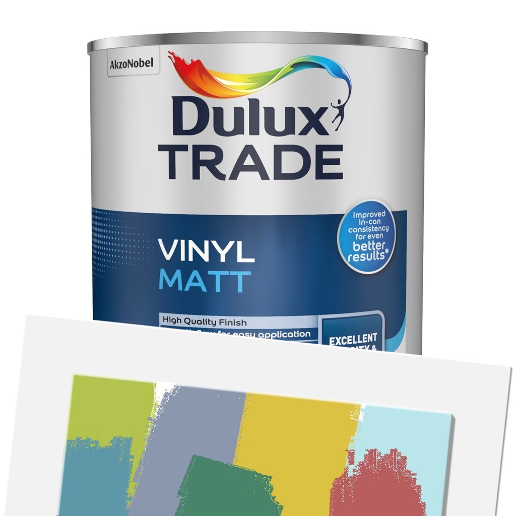Dulux Trade Vinyl Matt Tinted Colour MB 1L