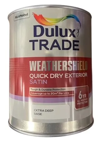 Dulux Trade Weathershield QD Satin Tinted Colour EDB 1L