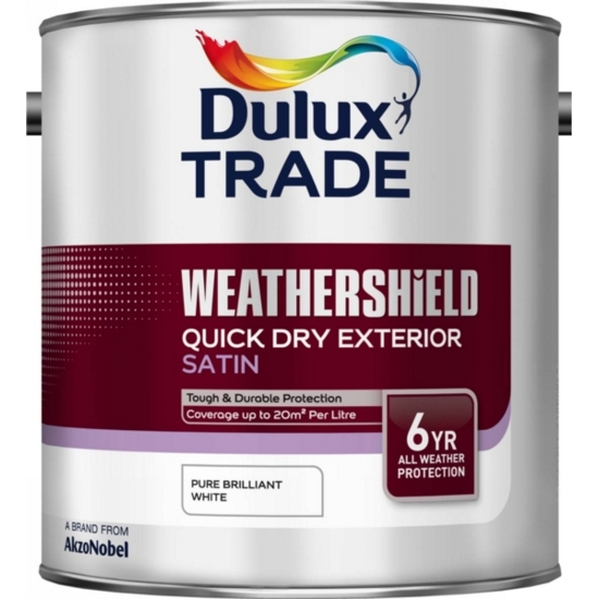 Dulux Trade Weathershield QD Satin Tinted Colour MB 1L