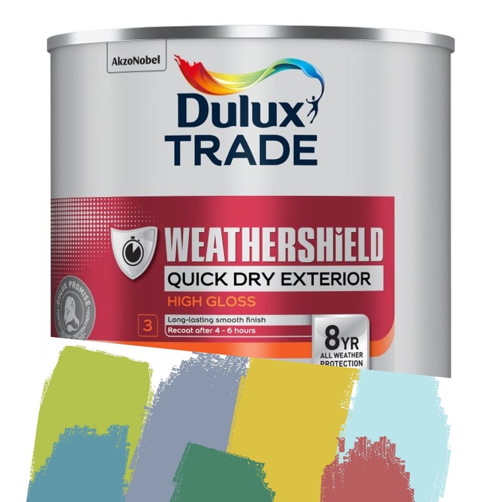 Dulux Trade Weathershield Quick Dry Exterior Gloss Extra Deep Base 2.5l