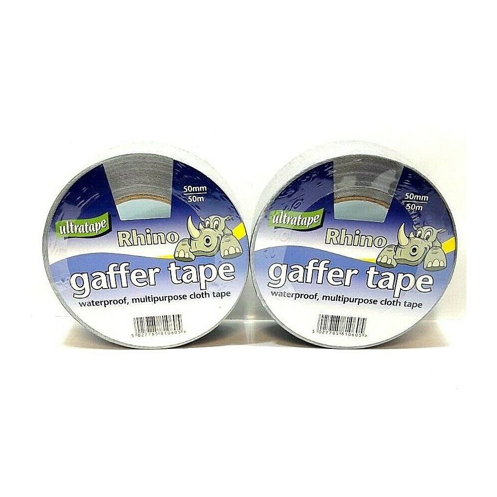 Bruce Douglas 50mm x 50m Silver Cloth Tape "Rhino"