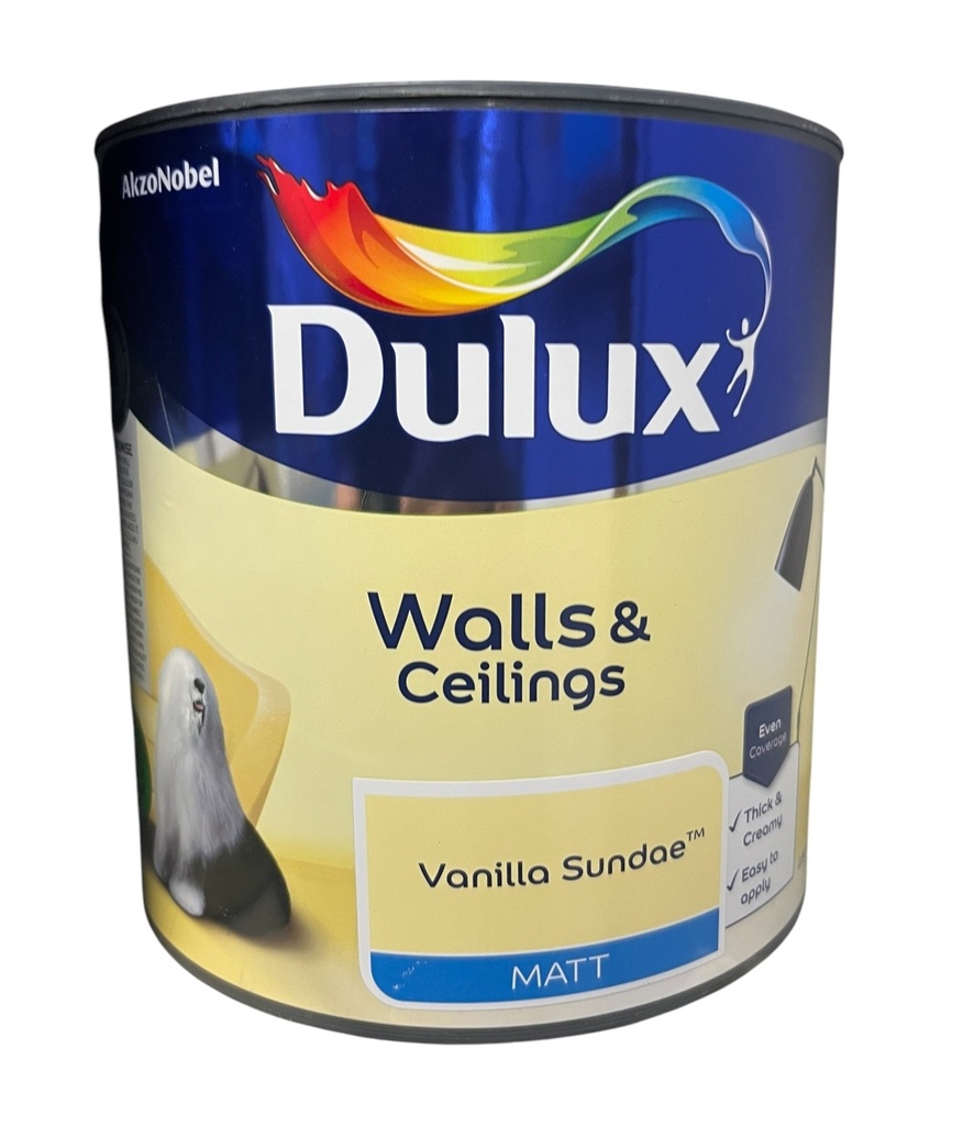 Dulux Retail Vinyl Matt Vanilla Sundae 2.5L
