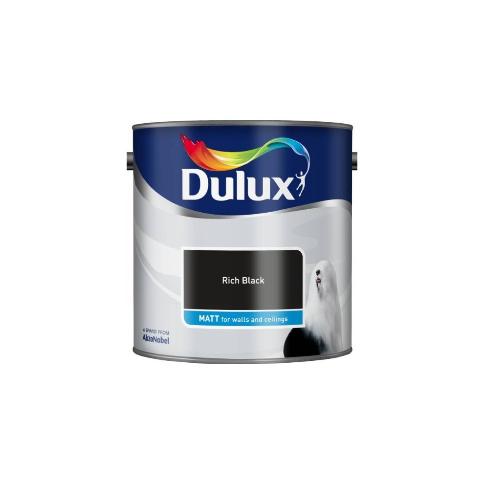 Dulux Retail Vinyl Matt Rich Black 2.5L
