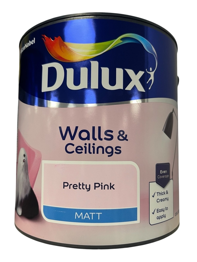 Dulux Retail Vinyl Matt Pretty Pink 2.5L