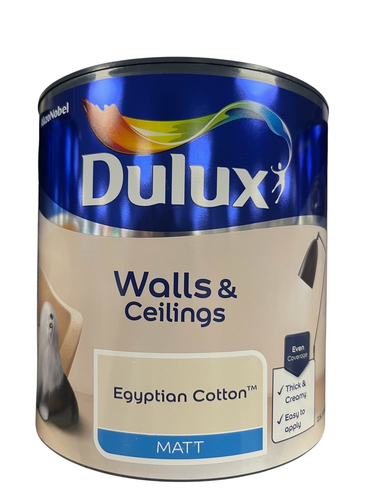 Dulux Retail Vinyl Matt Egyptian Cotton 2.5L