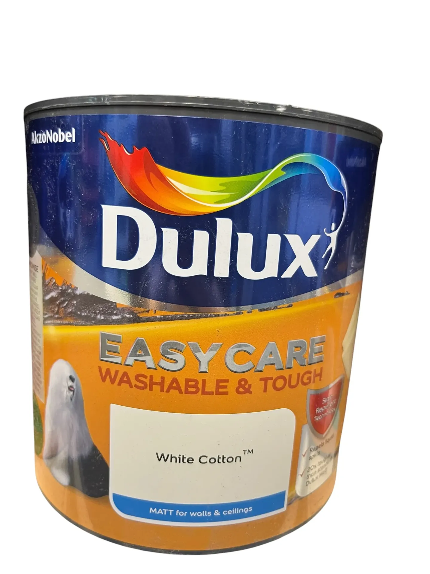 Dulux Easycare Matt White Cotton 2.5L