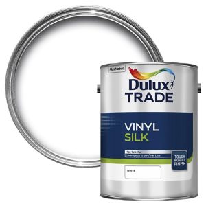 Dulux Trade Vinyl Silk White 5L