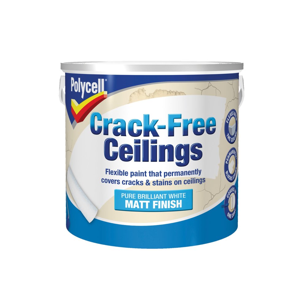 Polycell Crack-Free Ceilings Smooth Matt 2.5L