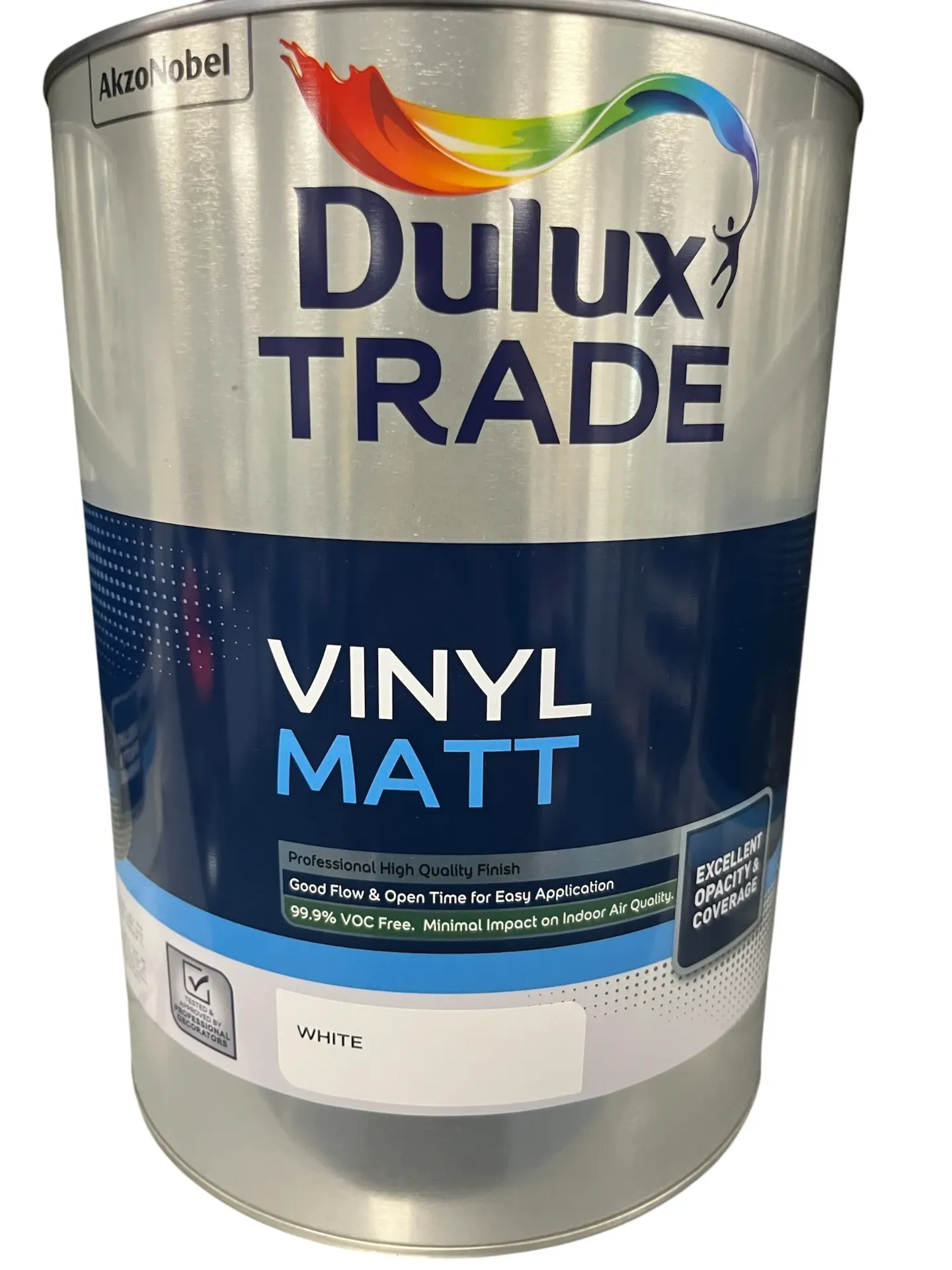Dulux Trade Vinyl Matt White 5L
