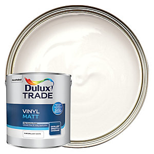 Dulux Trade Vinyl Matt Pure Brilliant White 2.5L