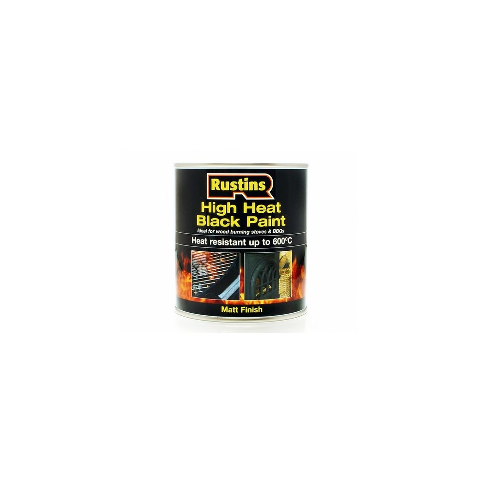 Rustins High Heat Black To 600c 500ml