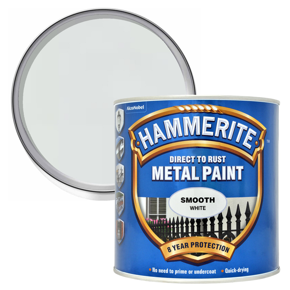 Hammerite Smooth Finish White 2.5L