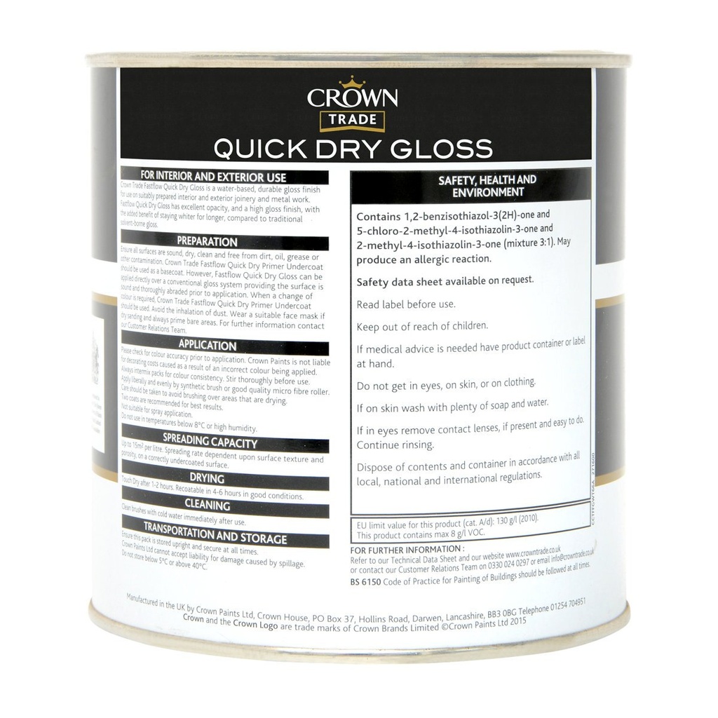 Crown Trade Fastflow Gloss White 1L