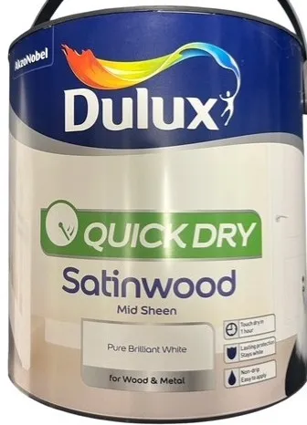 Dulux Retail QD Satinwood Pure Brillaint White 2.5L