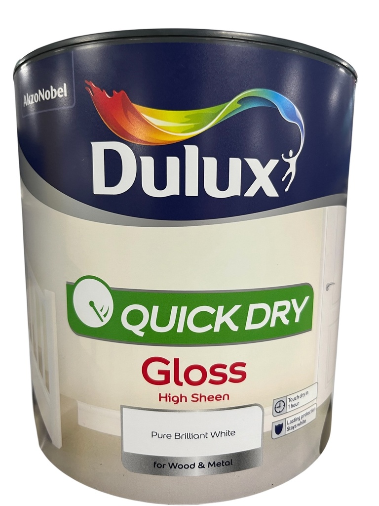 Dulux Retail QD Gloss Pure Brilliant White 750ml