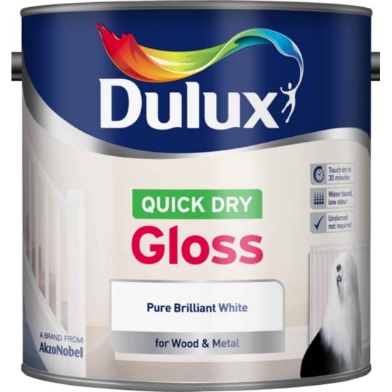 Dulux Retail QD Gloss Pure Brilliant White 2.5L