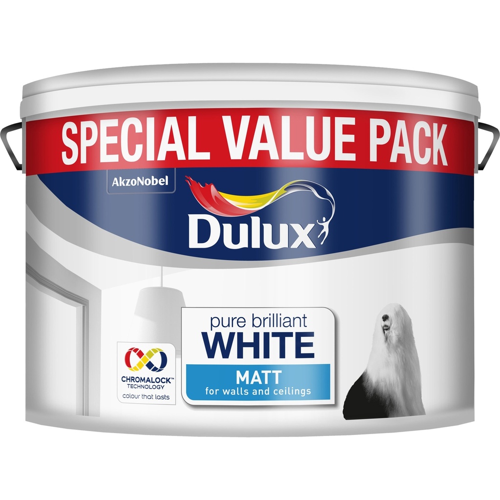 Dulux Retail Matt Brilliant White 7L