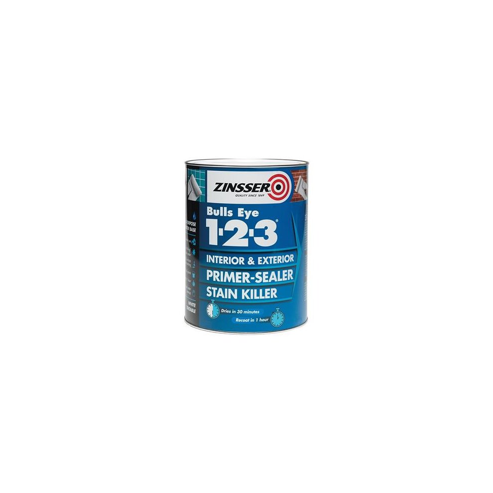Zinsser Bullseye 123 Primer Sealer White 2.5L