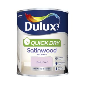 Dulux Retail Qd Satinwood Pretty Pink 750ml