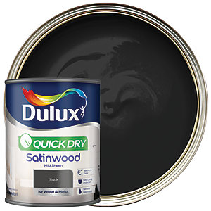 Dulux Retail QD Satinwood Black 750ml
