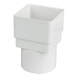 [I-FLO-RDS2W] FPDP SQ-RO White Downpipe Adaptor 65-68mm RDS2W