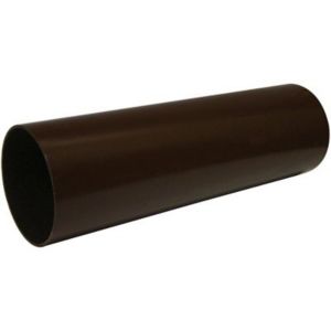 Floplast 68mm Brown 4m Round Downpipe RP4BR