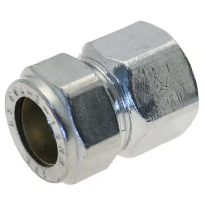 CO 15x1/2" CP Female Iron Compression