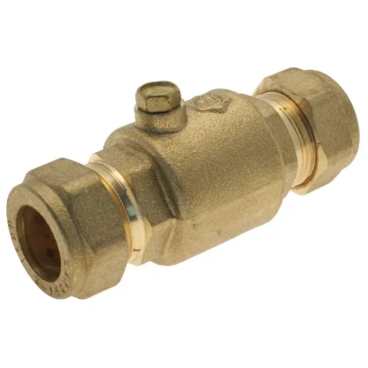 EP 22mm Single Check Valve Brass WRAS