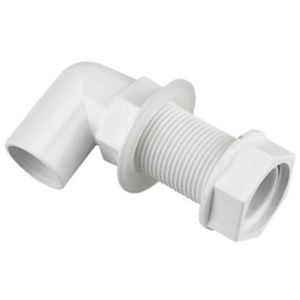 FPOF White 21.5 Bent Tank Connector OS15W