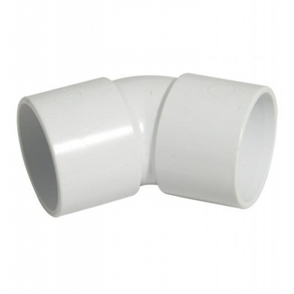 FPW White 50mm 45° Bend WS20W