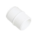 FPW White 40mm Male Adaptor WS64W