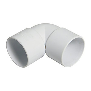 FPW White 40mm Knuckle Bend 90° WS11W