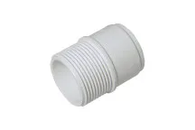 FPW White 32mm Male Adaptor WS63W