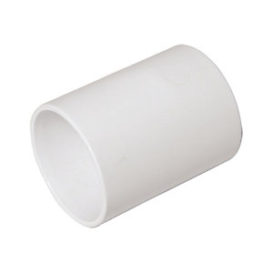 FPW White 32mm Straight Coupling WS07W