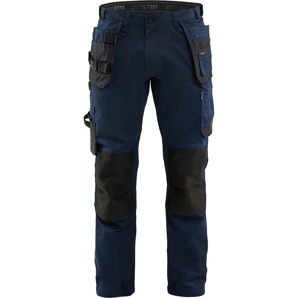 [I-BLAK-175018328600C50] Blaklader Craftsman Trousers with Stretch Dark Navy Blue- C50