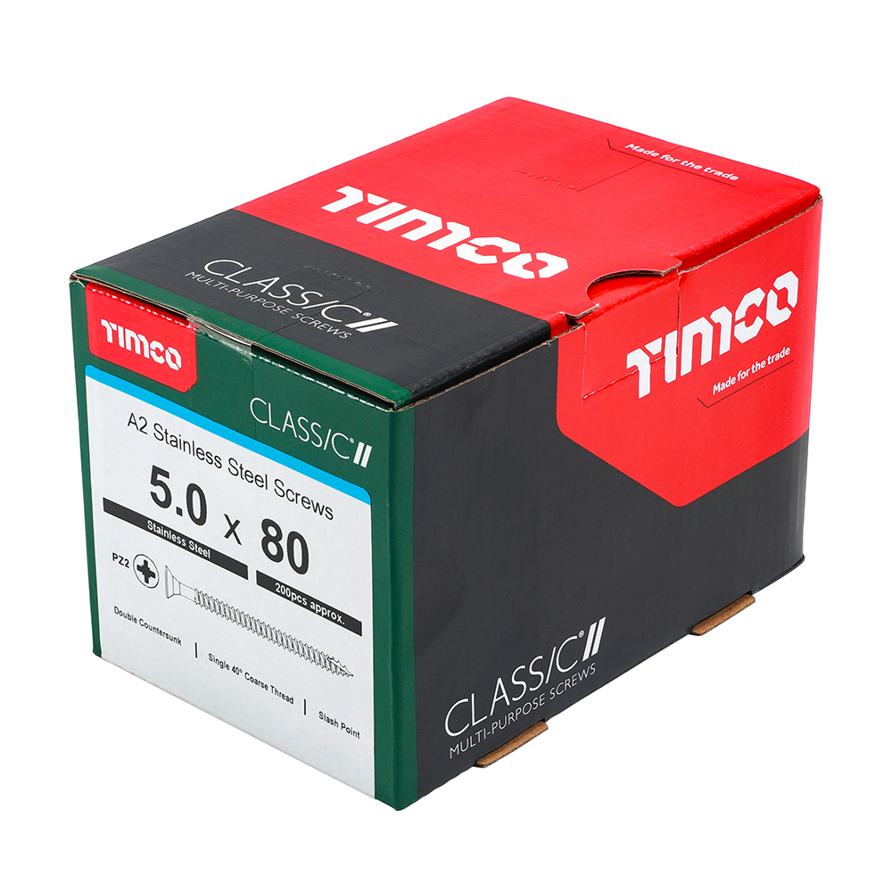 StainlessMulti Screw 5x80mm Timco