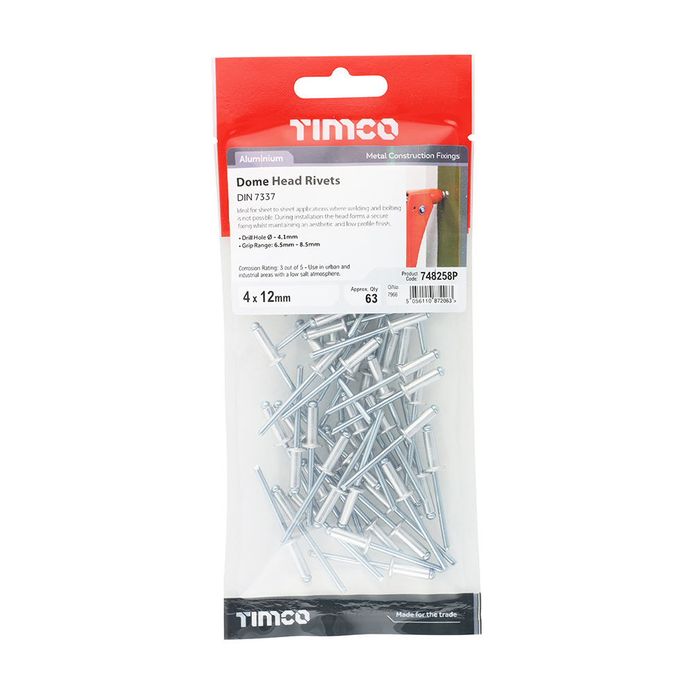 [748258P] Pop Rivet TimpacAlu 4x12 Timco
