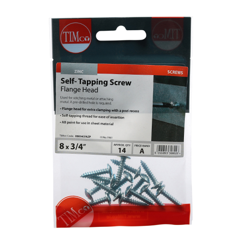 [00834CFAZP] Self Tapper Flange 4.2 x 19 Timco