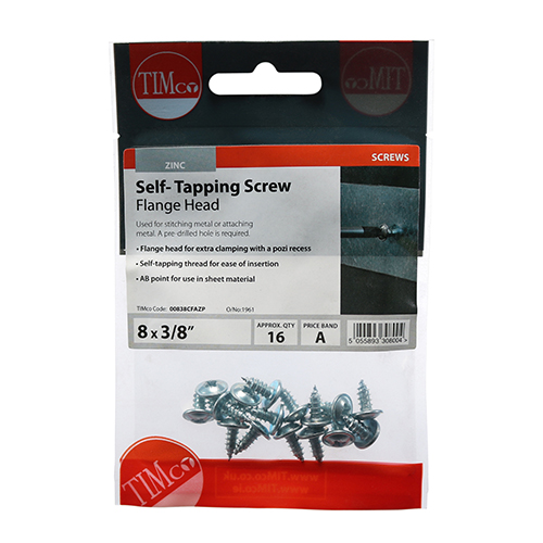 [00838CFAZP] Self Tapper Flange 4.2 x 9.5 Timco
