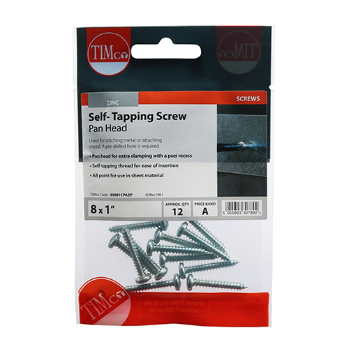 [00081CPAZP] Self Tapper Pan 4.2x 25 Timco