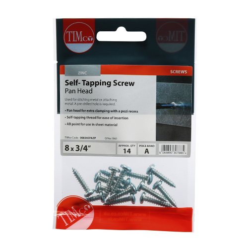 [00834CPAZP] Self Tapper Pan 4.2x 19 Timco