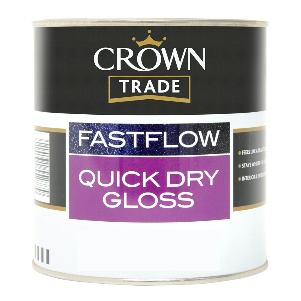 Crown Fastflow Quick Dry Gloss Black 1L