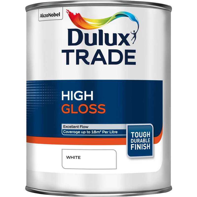 [3062] Dulux Trade Gloss White 1L