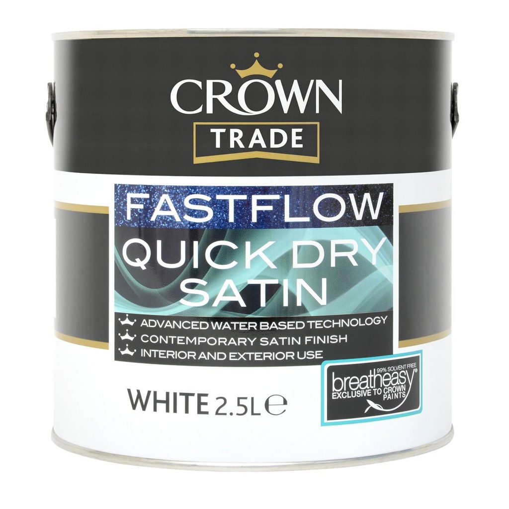 Crown Trade Fastflow QD Satin White 2.5L