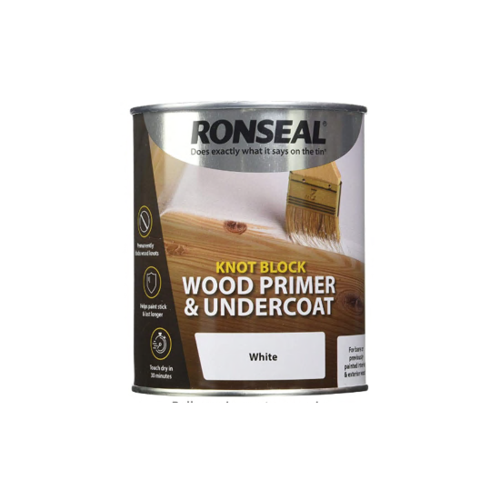 [93230] Ronseal Knot Block Primer & Undercoat White 250ml