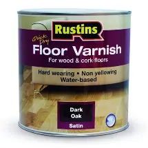 Rustins Qd Coloured Floor Varnish Dark Oak 2.5L