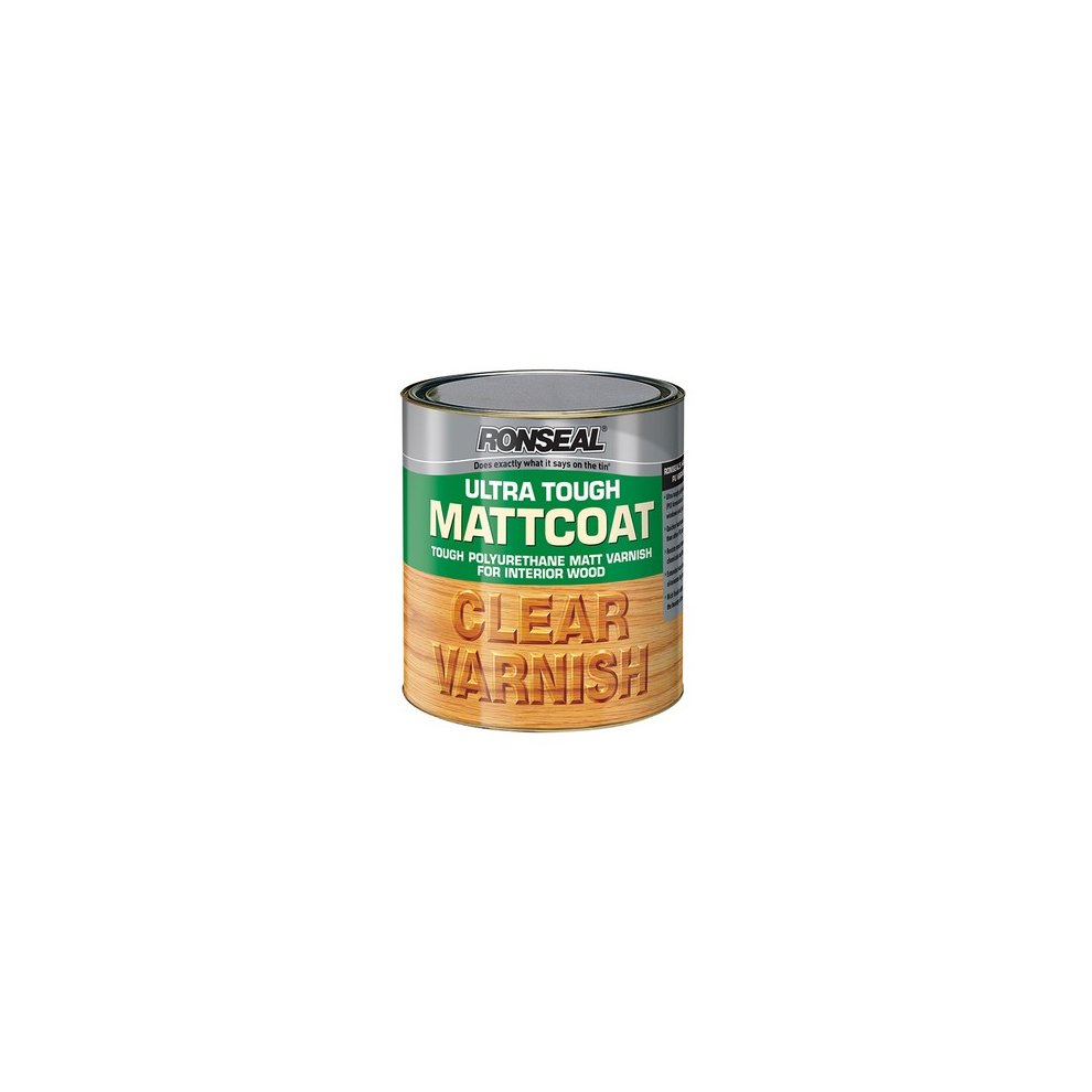[4004] Ronseal Ultra Tough Matt Coat Varnish Clear 2.5L